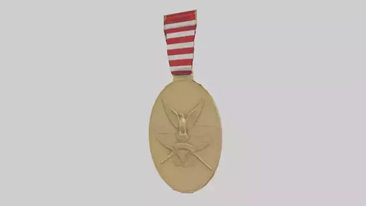 National Defense Medal model VR / AR / low-poly