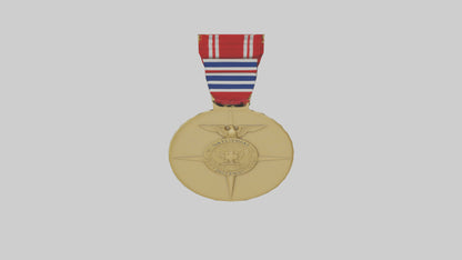 National Defense Medal model VR / AR / low-poly