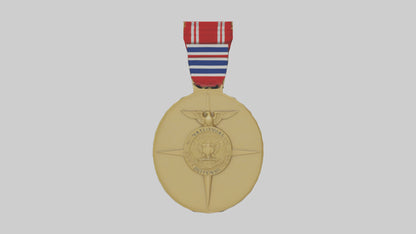National Defense Medal model VR / AR / low-poly