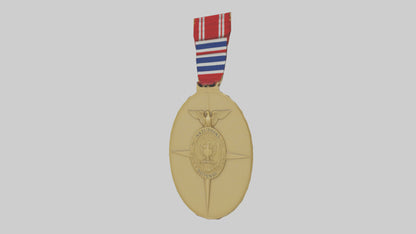 National Defense Medal model VR / AR / low-poly