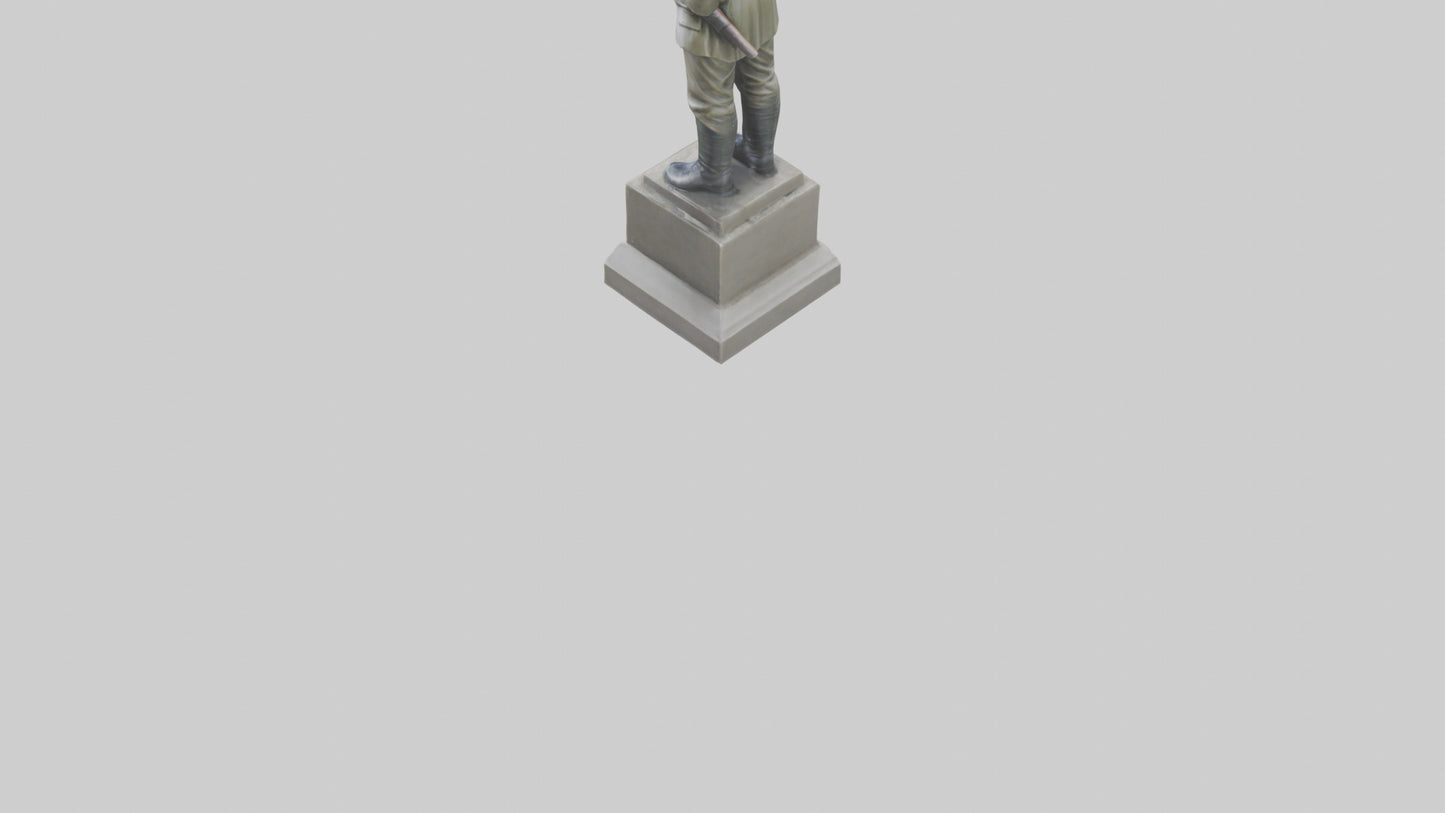 National Soldier Statue model VR / AR / low-poly