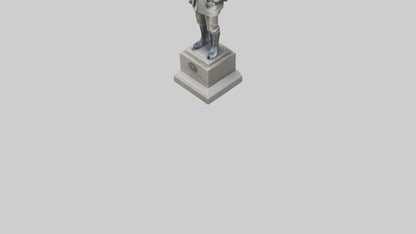 National Soldier Statue model VR / AR / low-poly