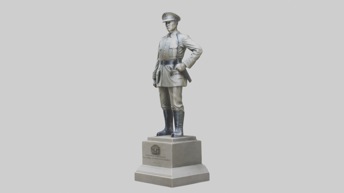 National Soldier Statue model VR / AR / low-poly