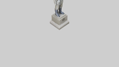 National Soldier Statue model VR / AR / low-poly