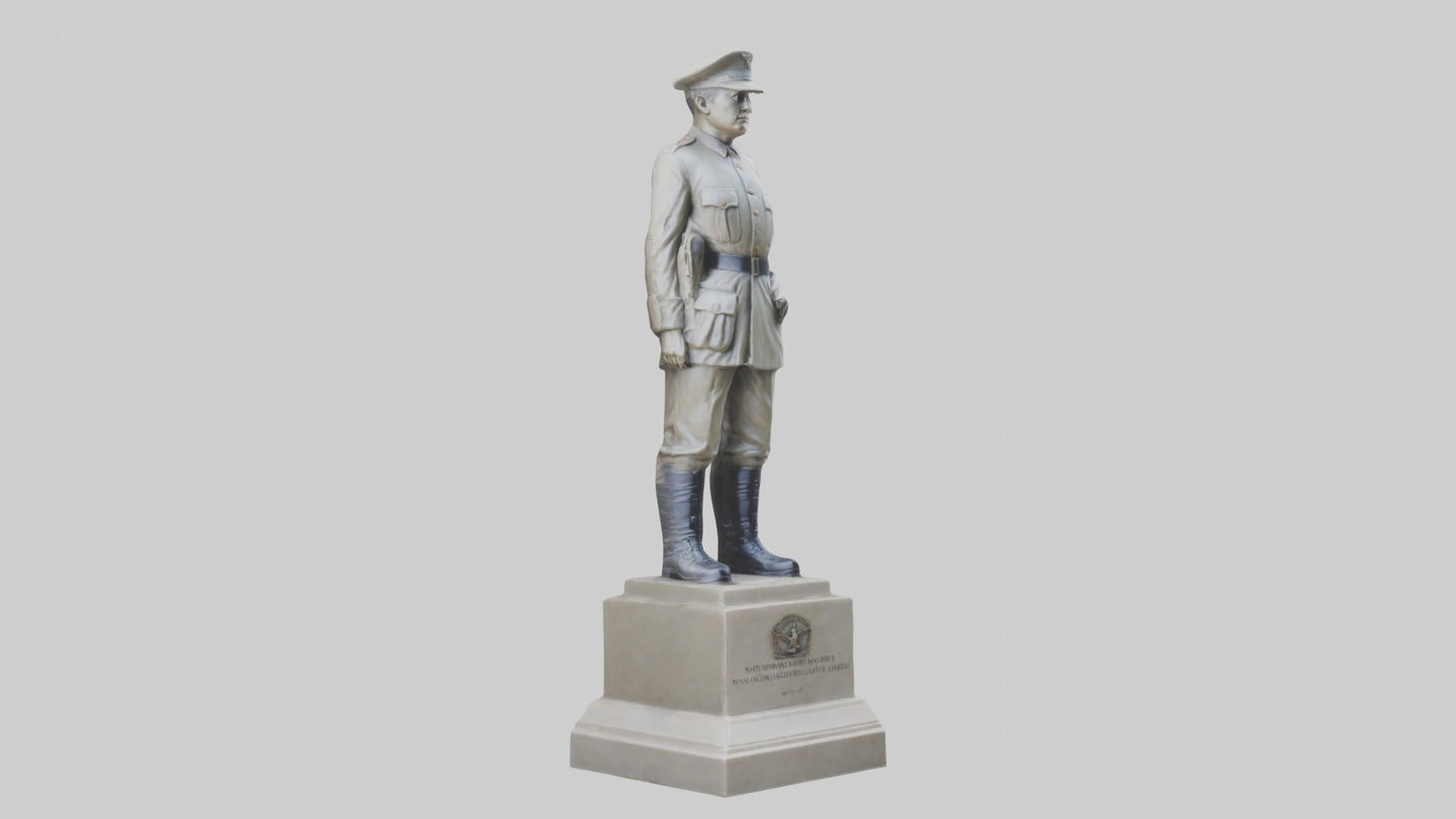 National Soldier Statue model VR / AR / low-poly