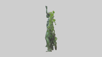 Natura and Man statue VR / AR / low-poly