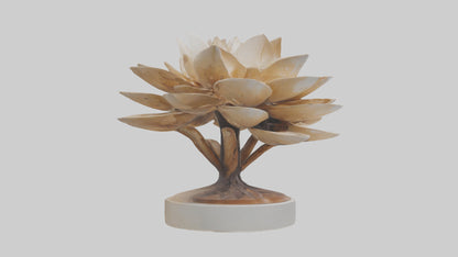 3D model Natural Bloom Sculpture model VR / AR / low-poly