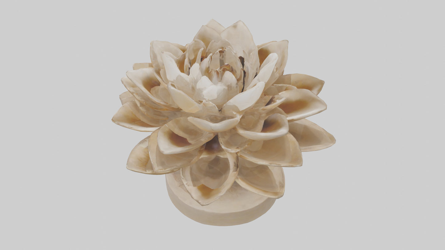 3D model Natural Bloom Sculpture model VR / AR / low-poly