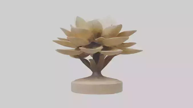 3D model Natural Bloom Sculpture model VR / AR / low-poly