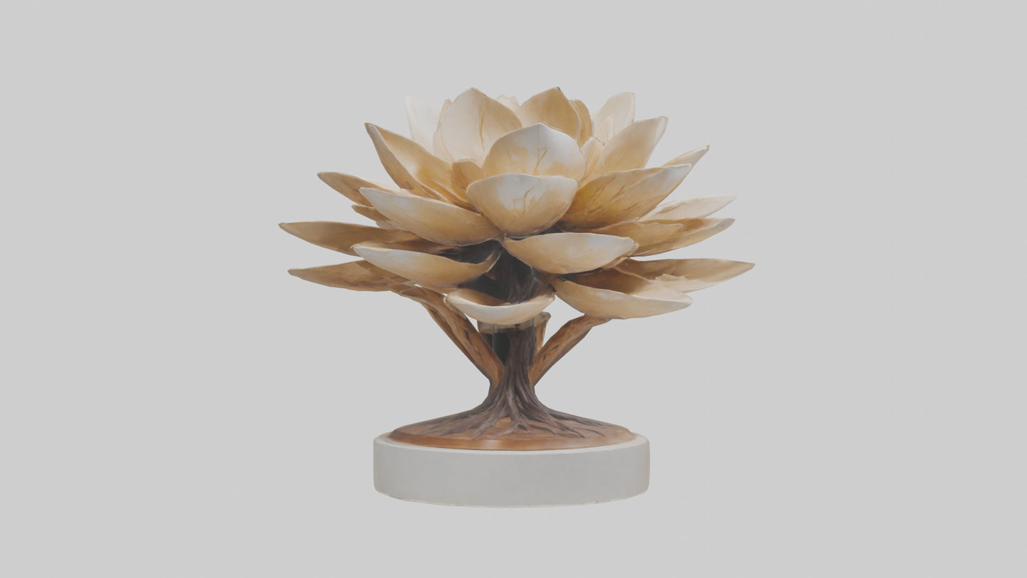 3D model Natural Bloom Sculpture model VR / AR / low-poly