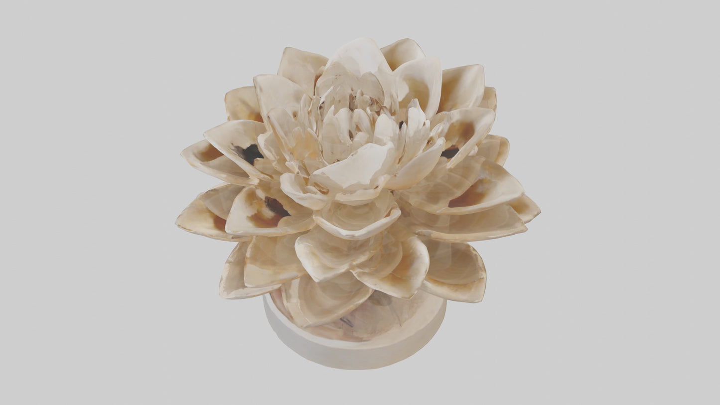 3D model Natural Bloom Sculpture model VR / AR / low-poly