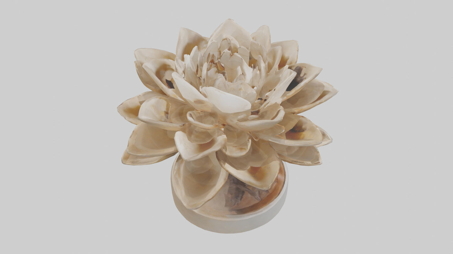 3D model Natural Bloom Sculpture model VR / AR / low-poly