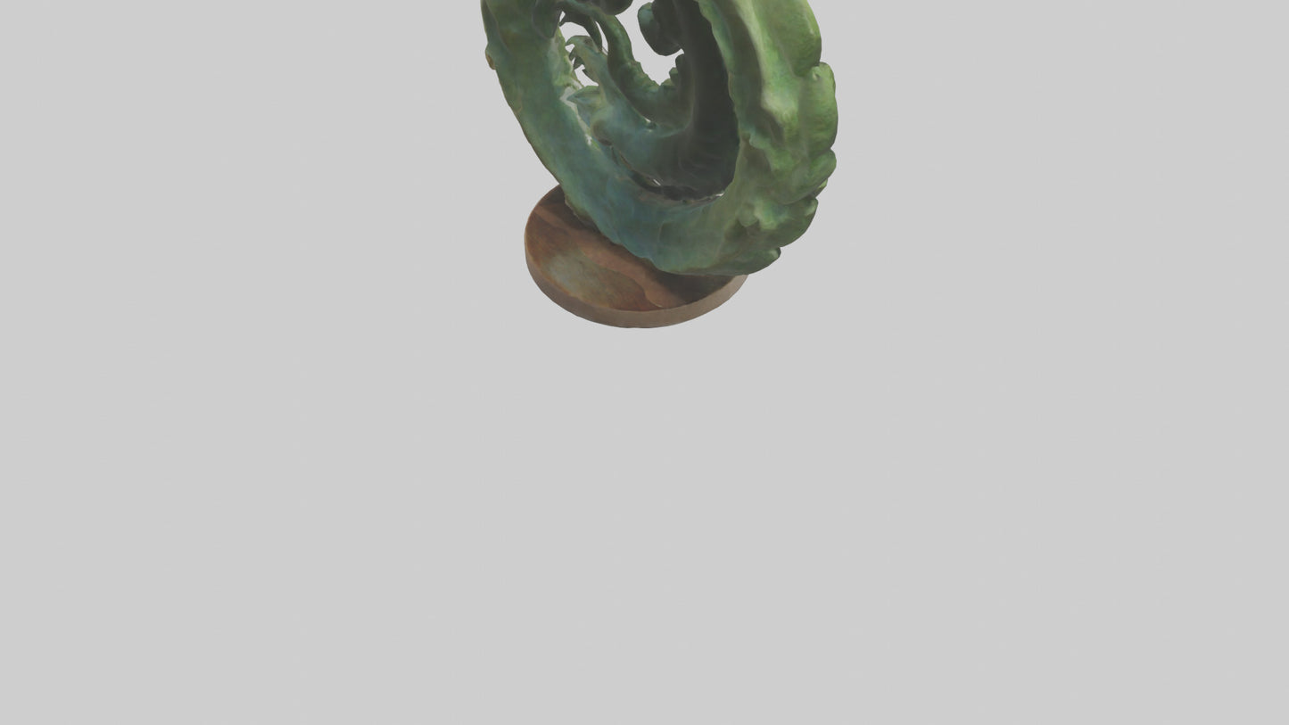 3D model Natural Fractals statue model VR / AR / low-poly