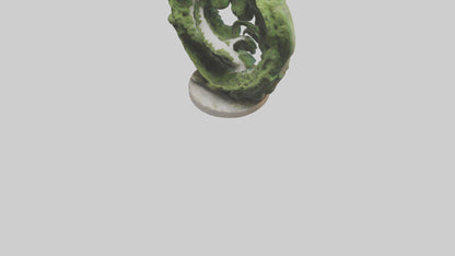 3D model Natural Fractals statue model VR / AR / low-poly