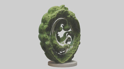 3D model Natural Fractals statue model VR / AR / low-poly