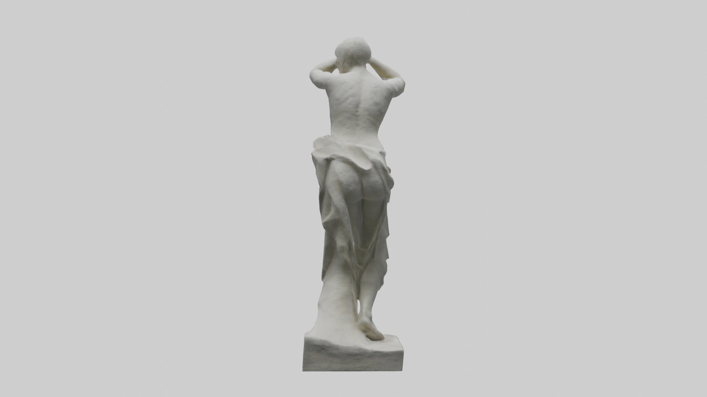 3D model Natural Movement Statue model VR / AR / low-poly