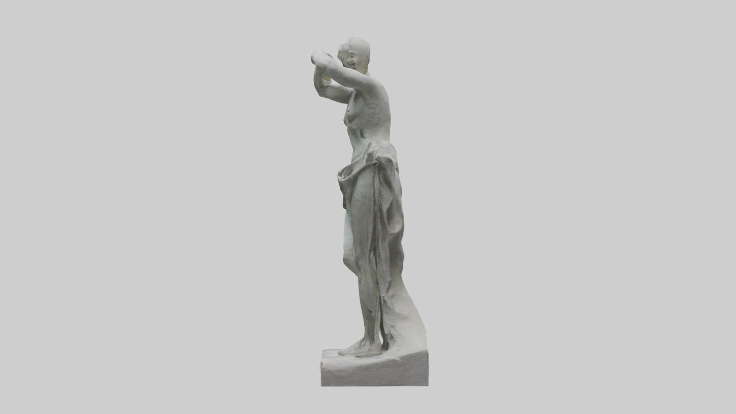 3D model Natural Movement Statue model VR / AR / low-poly