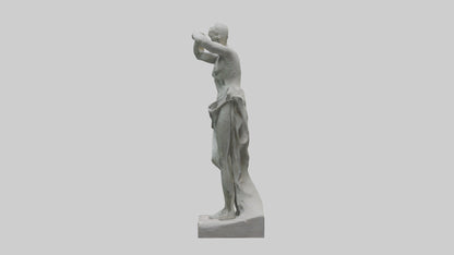 3D model Natural Movement Statue model VR / AR / low-poly