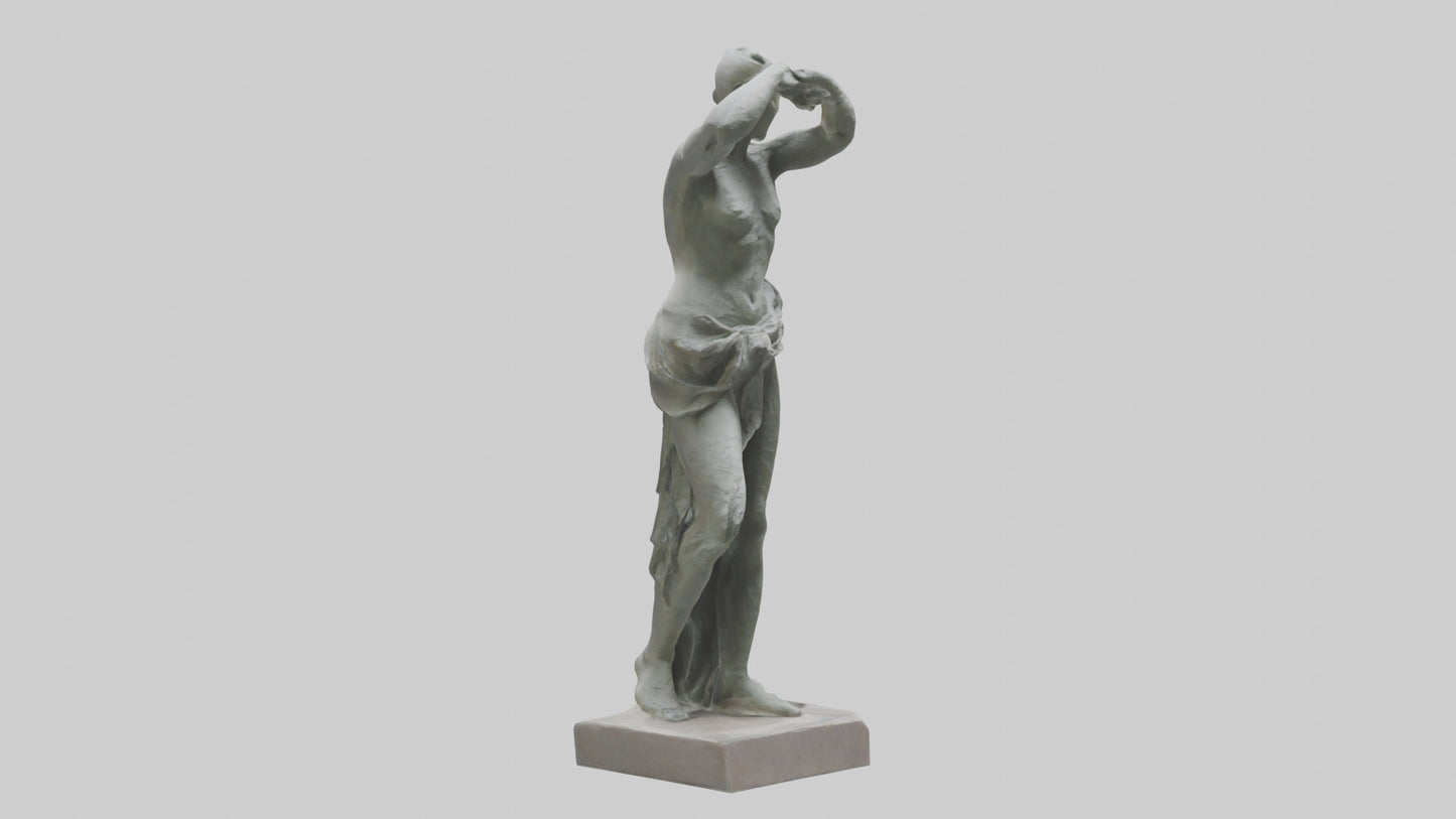 3D model Natural Movement Statue model VR / AR / low-poly