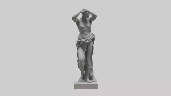 3D model Natural Movement Statue model VR / AR / low-poly
