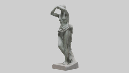3D model Natural Movement Statue model VR / AR / low-poly