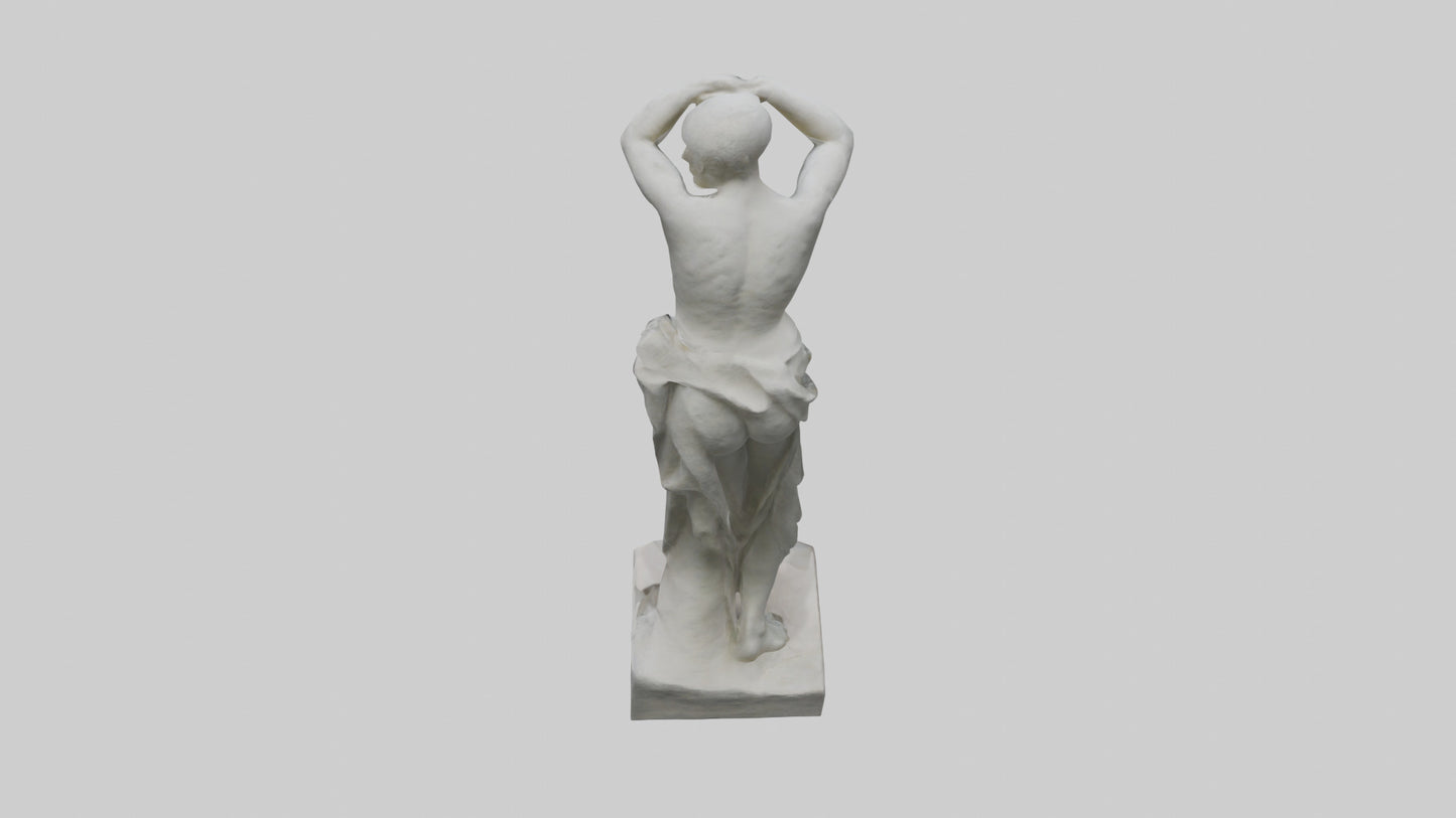 3D model Natural Movement Statue model VR / AR / low-poly