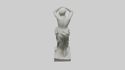 3D model Natural Movement Statue model VR / AR / low-poly