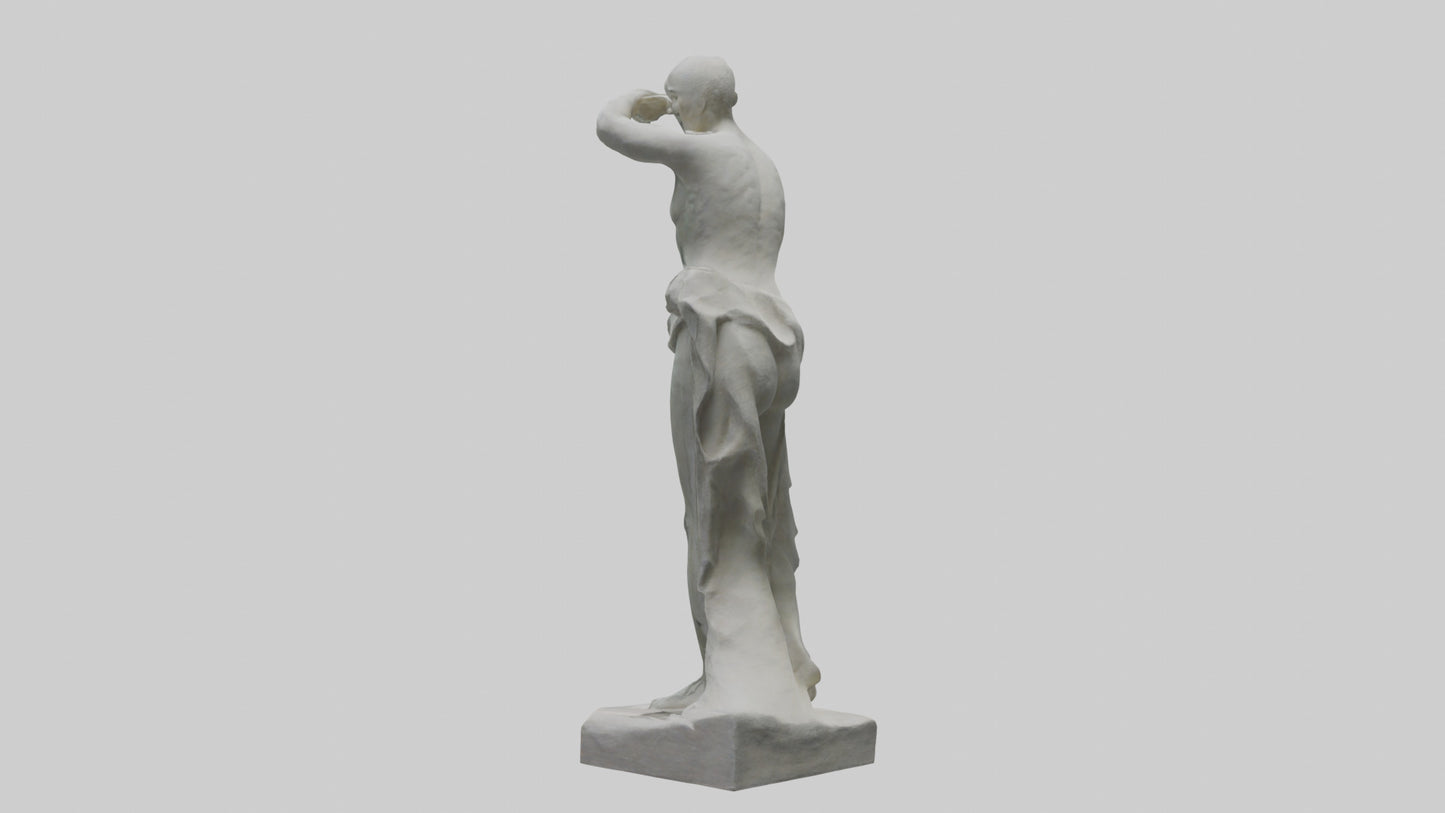 3D model Natural Movement Statue model VR / AR / low-poly