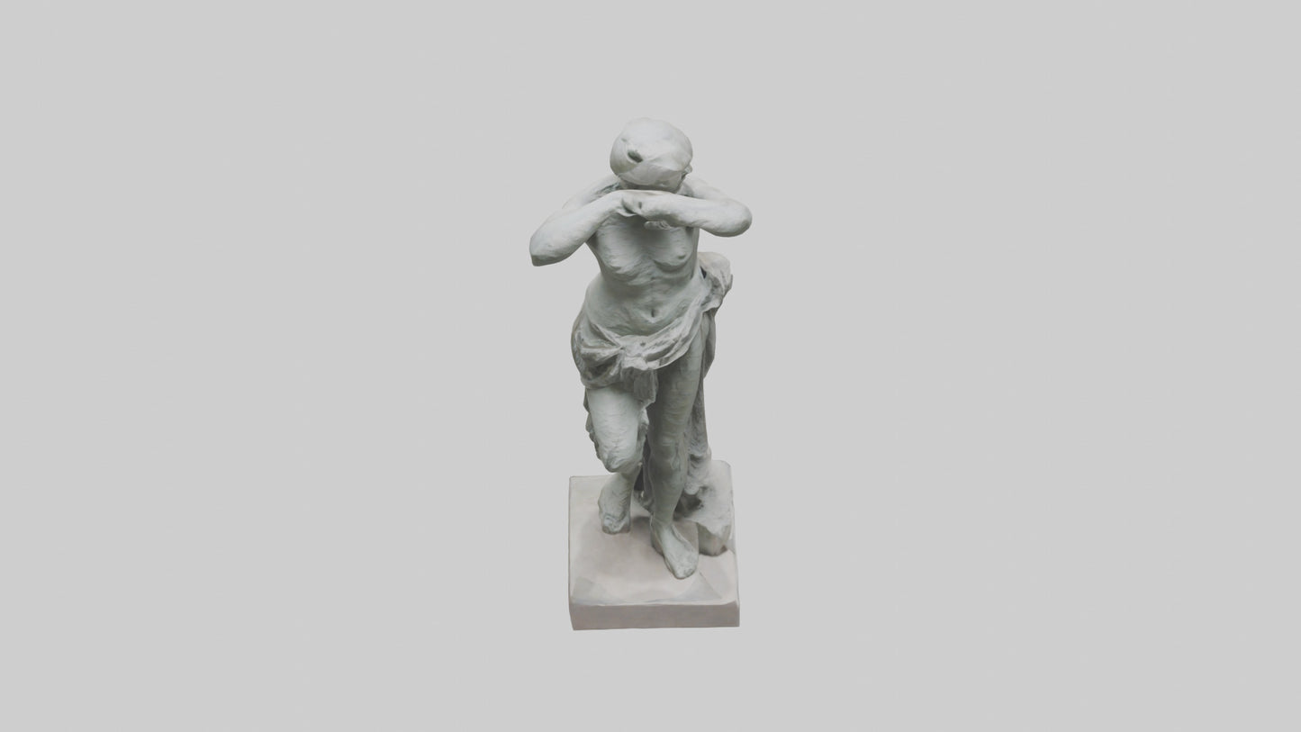 3D model Natural Movement Statue model VR / AR / low-poly
