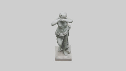 3D model Natural Movement Statue model VR / AR / low-poly