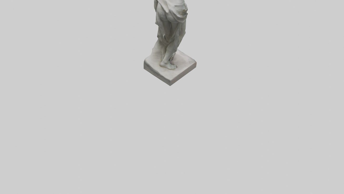 3D model Natural Movement Statue model VR / AR / low-poly