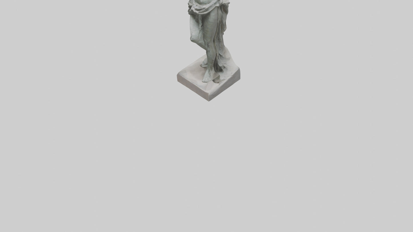 3D model Natural Movement Statue model VR / AR / low-poly