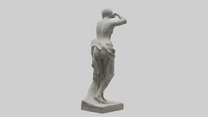 3D model Natural Movement Statue model VR / AR / low-poly