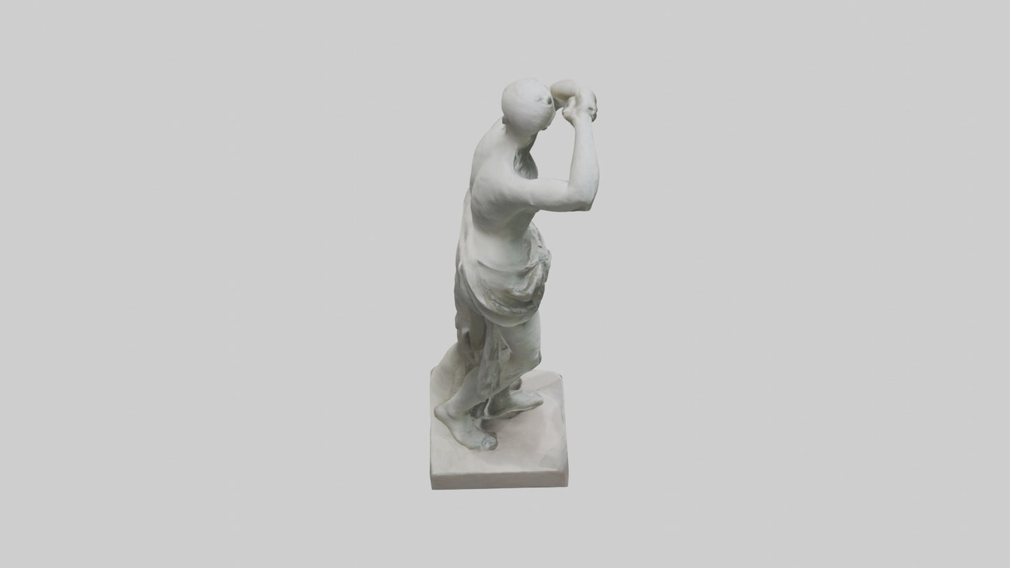 3D model Natural Movement Statue model VR / AR / low-poly