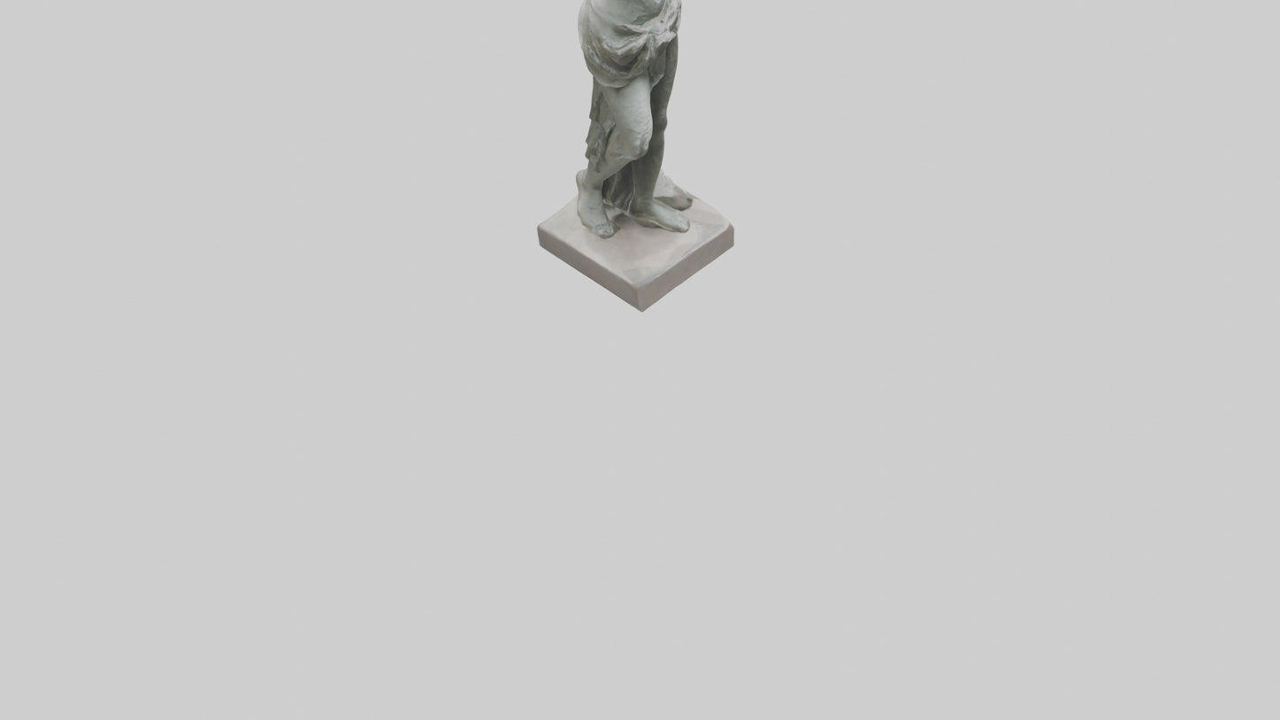 3D model Natural Movement Statue model VR / AR / low-poly