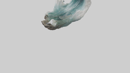 3D model Natural Wave Statue model VR / AR / low-poly