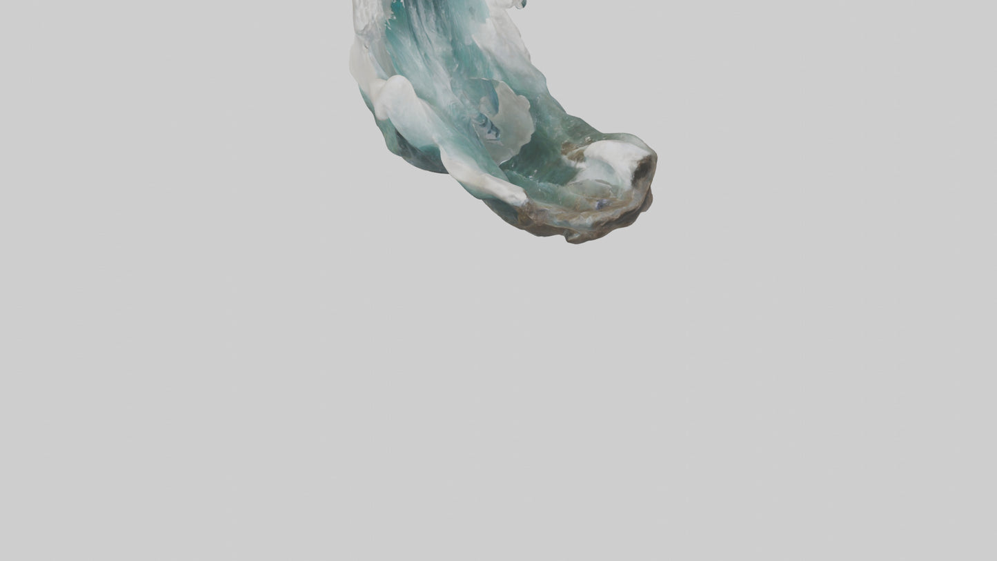 3D model Natural Wave Statue model VR / AR / low-poly