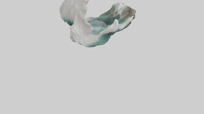 3D model Natural Wave Statue model VR / AR / low-poly