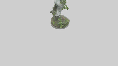 3D model Nature and Humanity Statue model VR / AR / low-poly