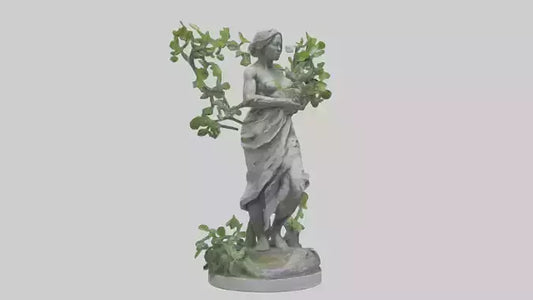 3D model Nature and Humanity Statue model VR / AR / low-poly