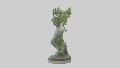 3D model Nature and Humanity Statue model VR / AR / low-poly