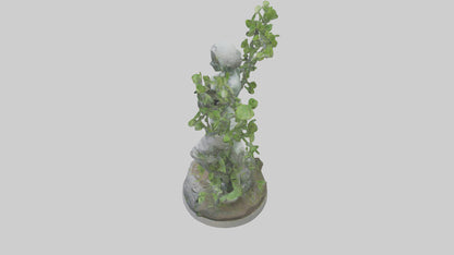 3D model Nature and Humanity Statue model VR / AR / low-poly