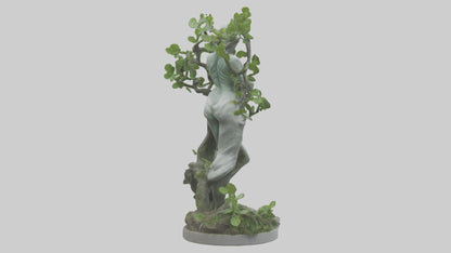 3D model Nature and Humanity Statue model VR / AR / low-poly