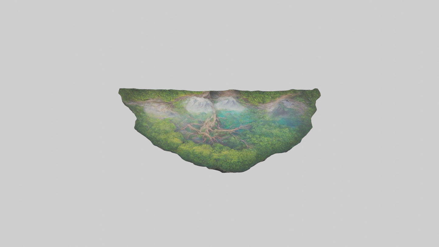 3D model Nature Wall Murals VR / AR / low-poly