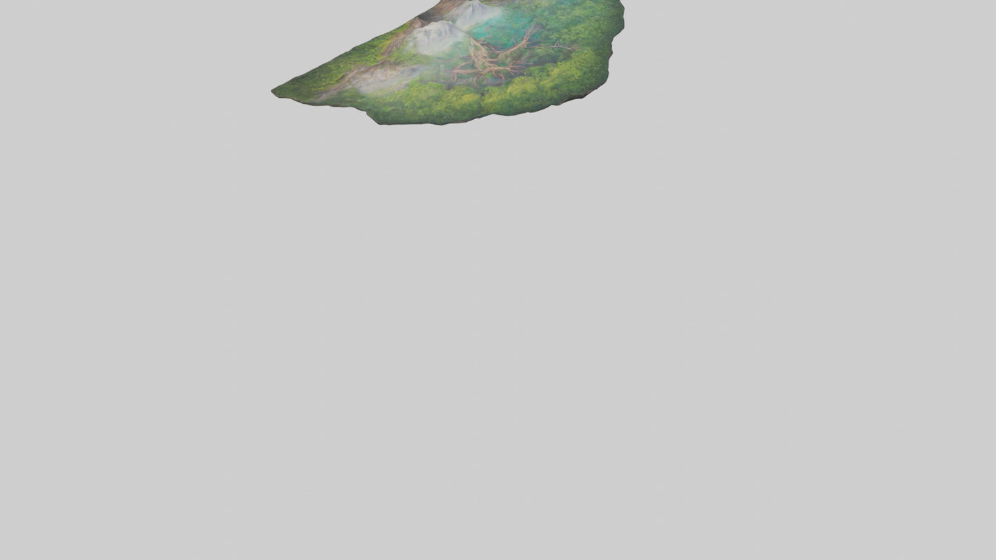 3D model Nature Wall Murals VR / AR / low-poly