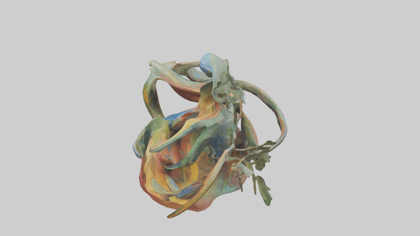 Natures Abstraction statue model VR / AR / low-poly