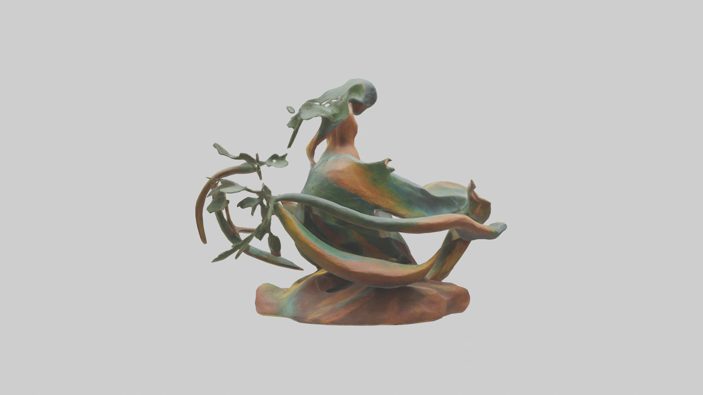 Natures Abstraction statue model VR / AR / low-poly