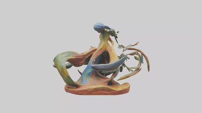 Natures Abstraction statue model VR / AR / low-poly