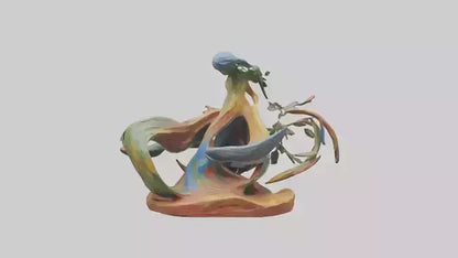 Natures Abstraction statue model VR / AR / low-poly
