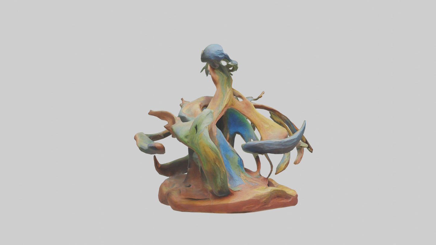 Natures Abstraction statue model VR / AR / low-poly